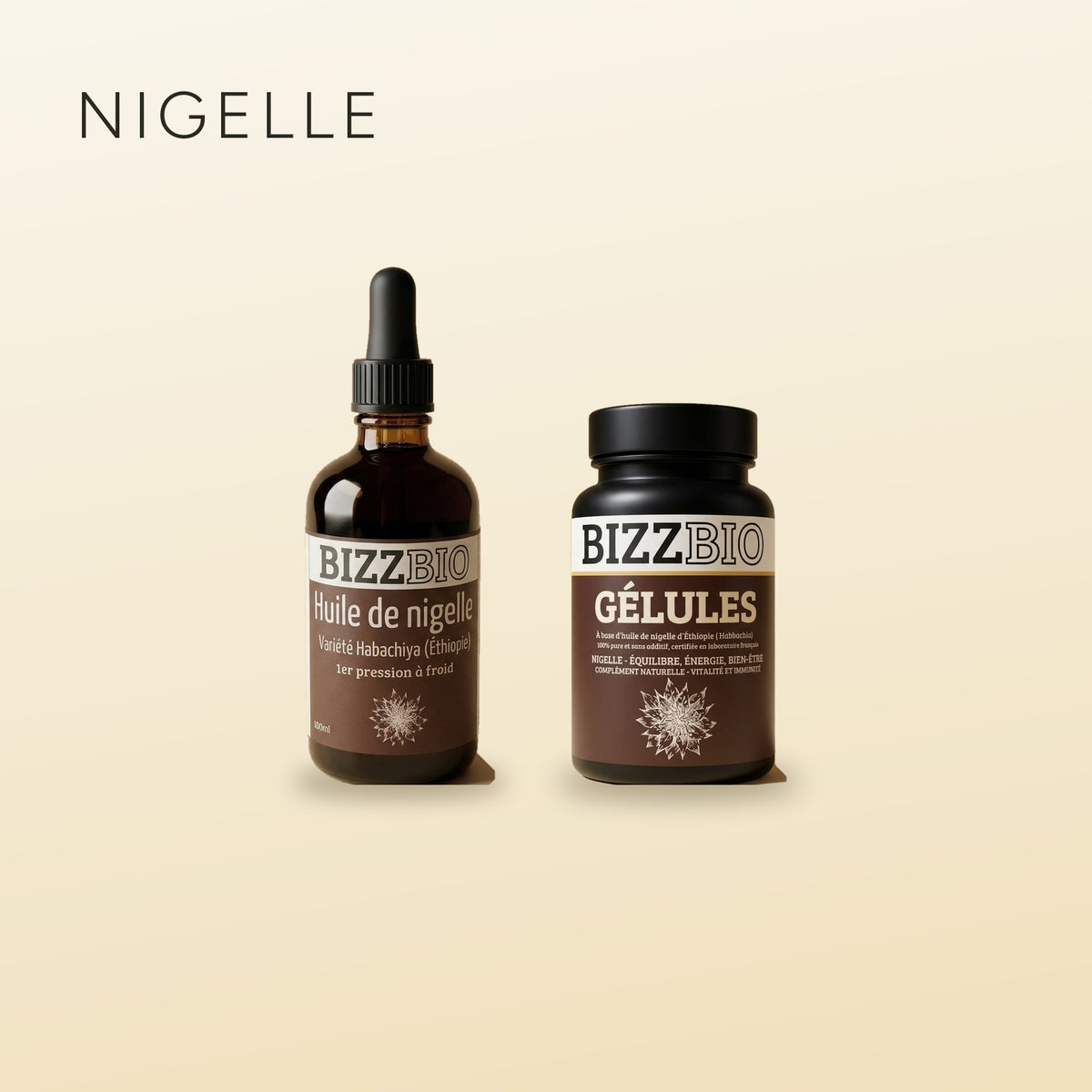 Huile de nigelle et gélules BIZZBIO