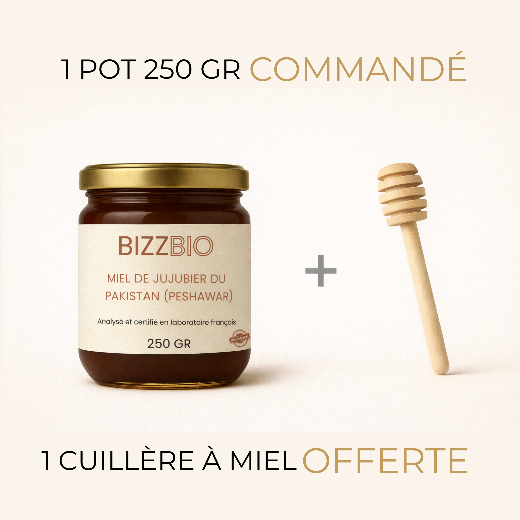 Miel de Jujubier du Pakistan (Peshawar) 250 gr