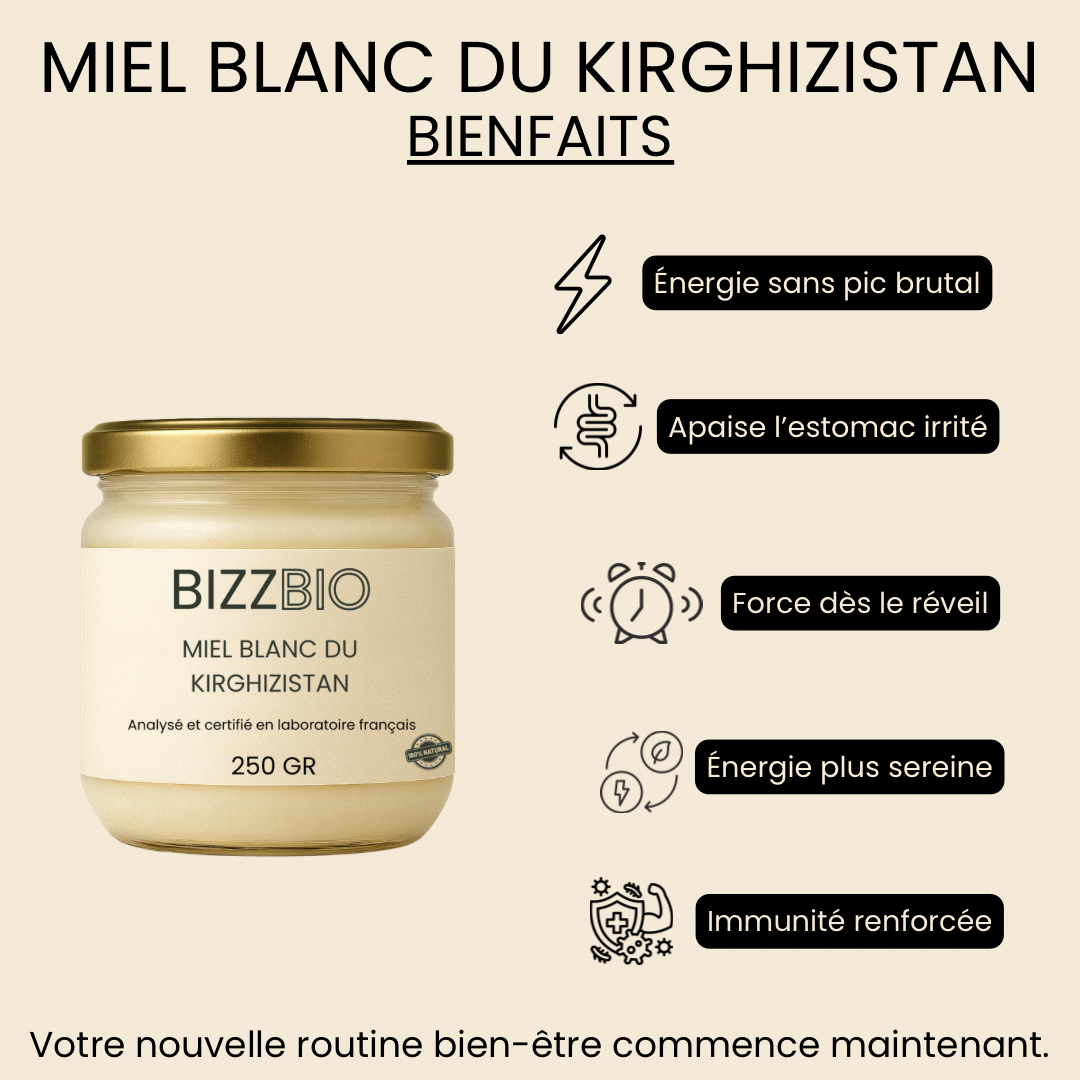 Miel Blanc du Kirghizstan (250 gr)