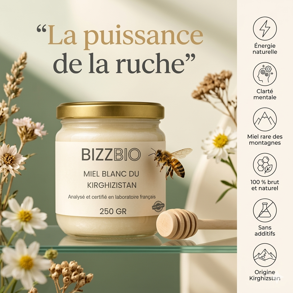 Miel Blanc du Kirghizstan (250 gr)
