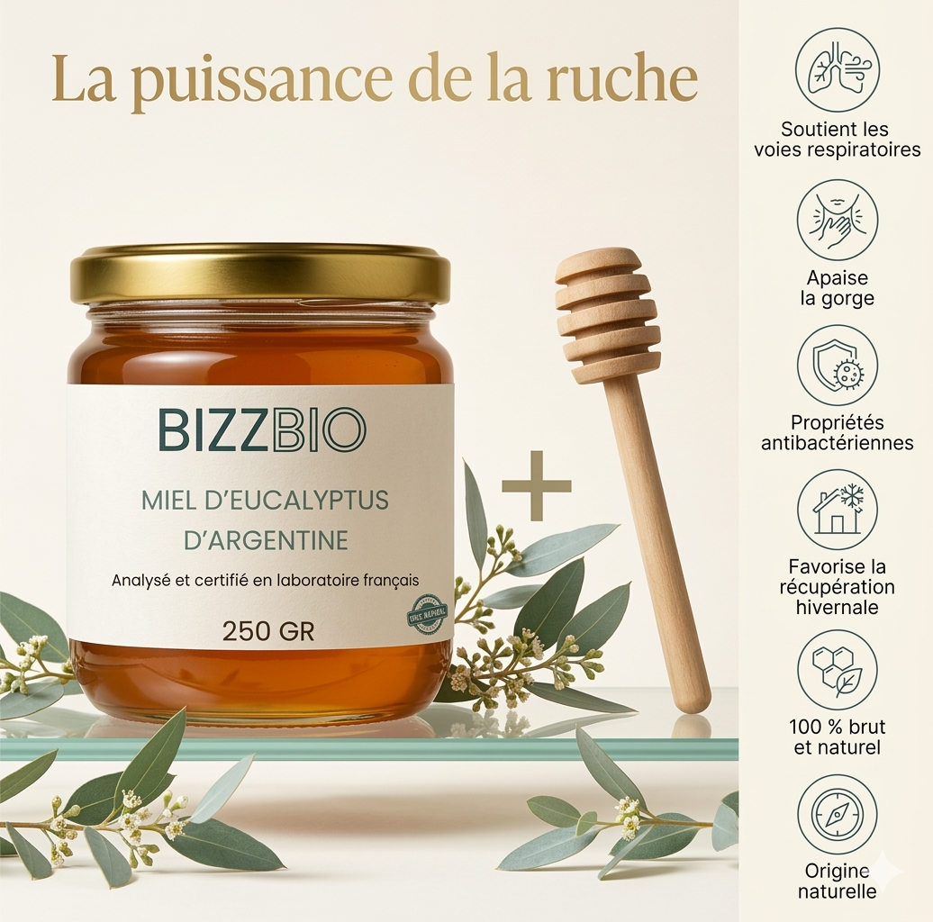 MIEL D'EUCALYPTUS D'ARGENTINE (250 gr)