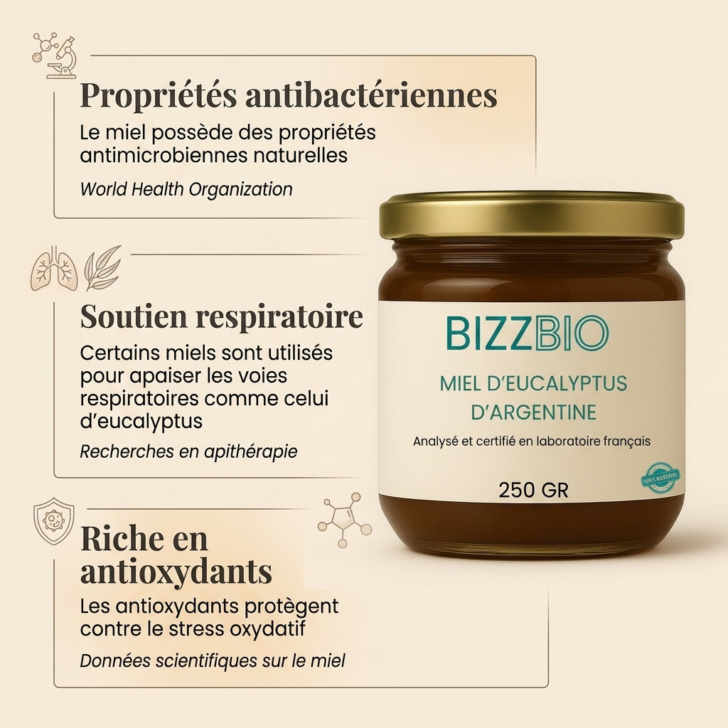 MIEL D'EUCALYPTUS D'ARGENTINE (250 gr)