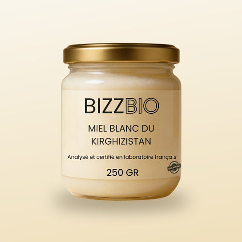 Pot de miel blanc du Kirghizistan 250 g