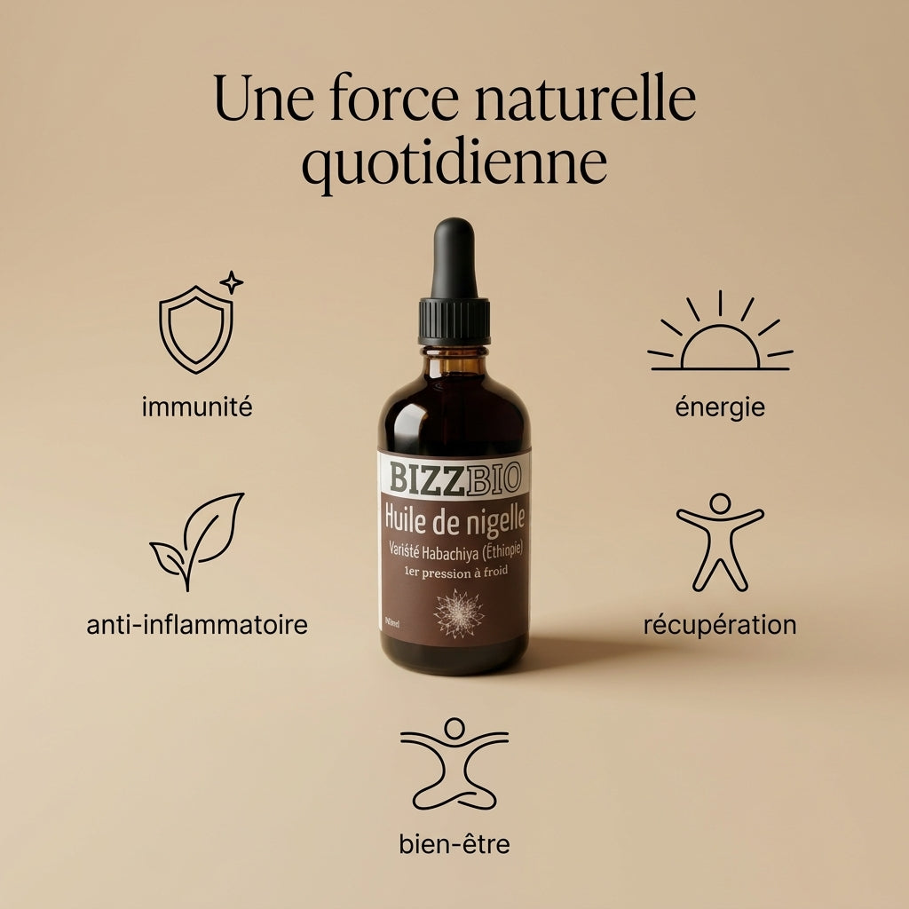 Huile de Nigelle Habachiya — La Graine Noire d'Éthiopie (100ml)