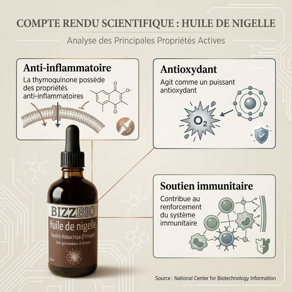 Huile de Nigelle Habachiya — La Graine Noire d'Éthiopie (100ml)