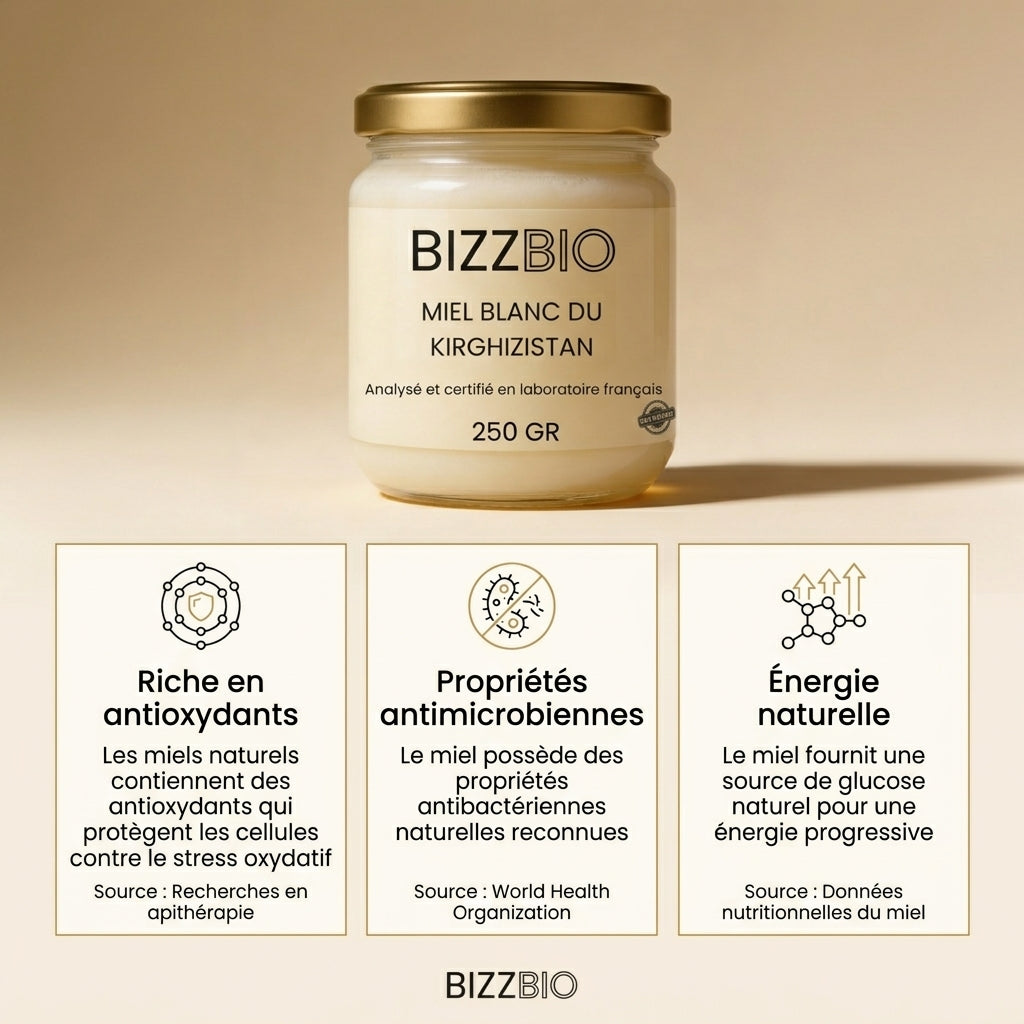 Miel Blanc du Kirghizstan (250 gr)