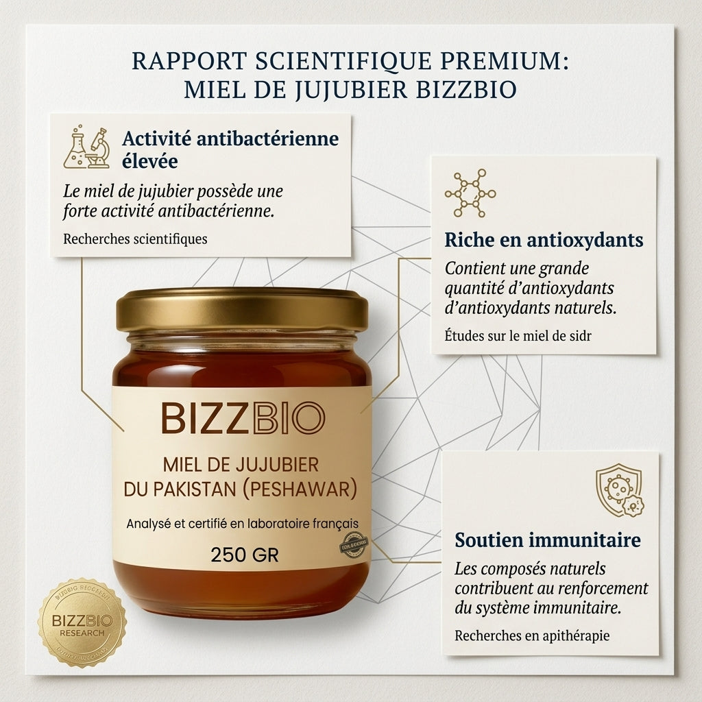 Miel de Jujubier du Pakistan (Peshawar) 250 gr