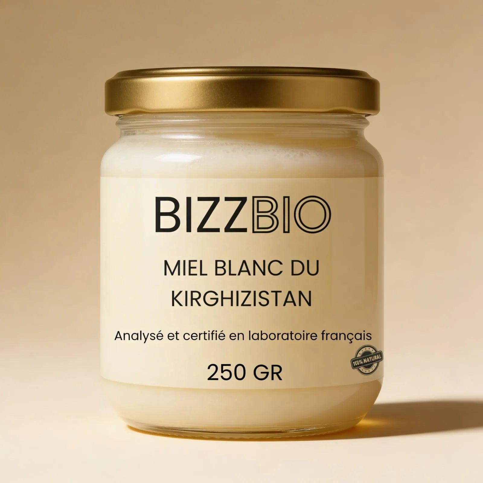 Miel Blanc du Kirghizstan — L’Or Blanc des Hautes Vallées (250g)