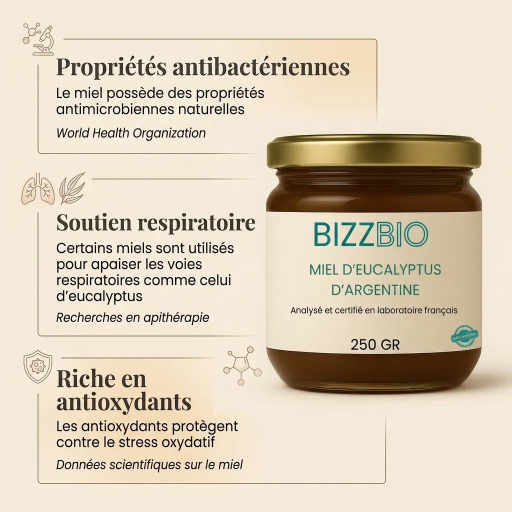 Miel d'Eucalyptus d'Argentine — L'Ambre de la Pampa