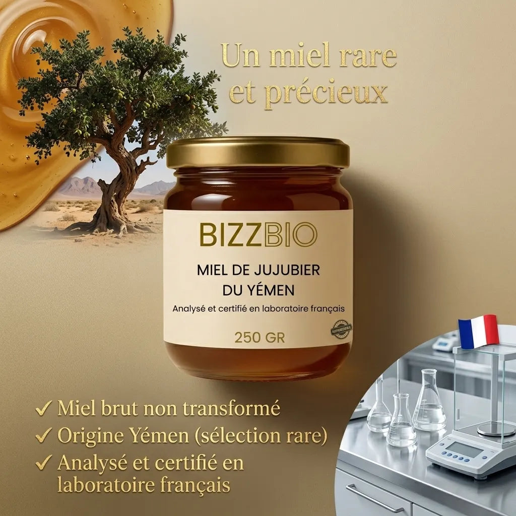 Miel de Jujubier du Yémen — Le Miel des Anciens (250 g)