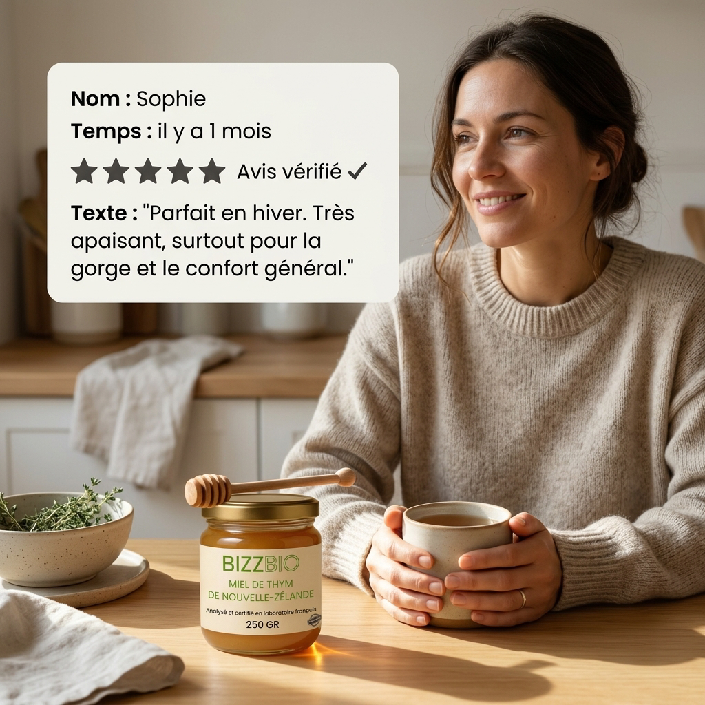 Miel de Thym de Nouvelle-Zélande (250 gr)