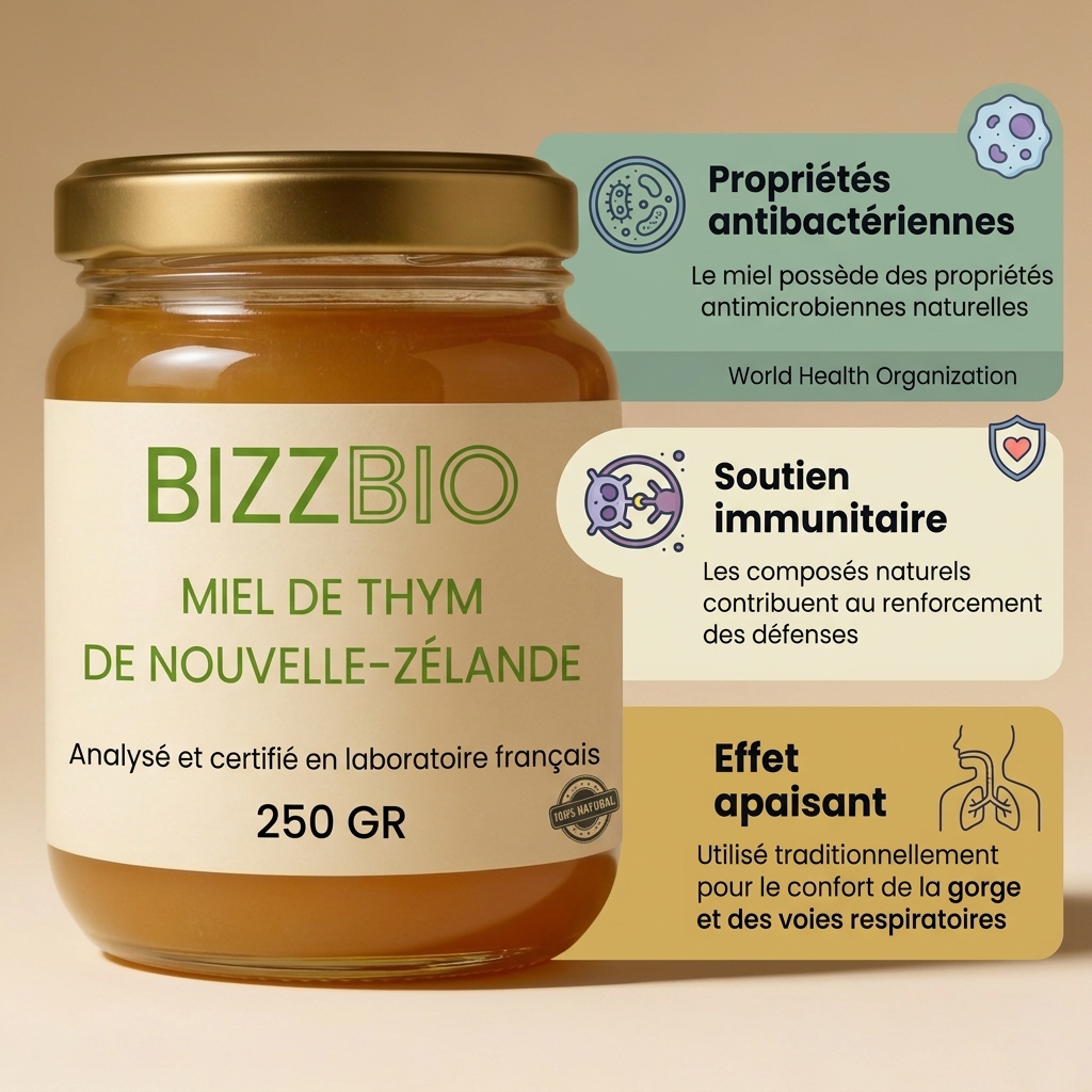 Miel de Thym de Nouvelle-Zélande (250 gr)